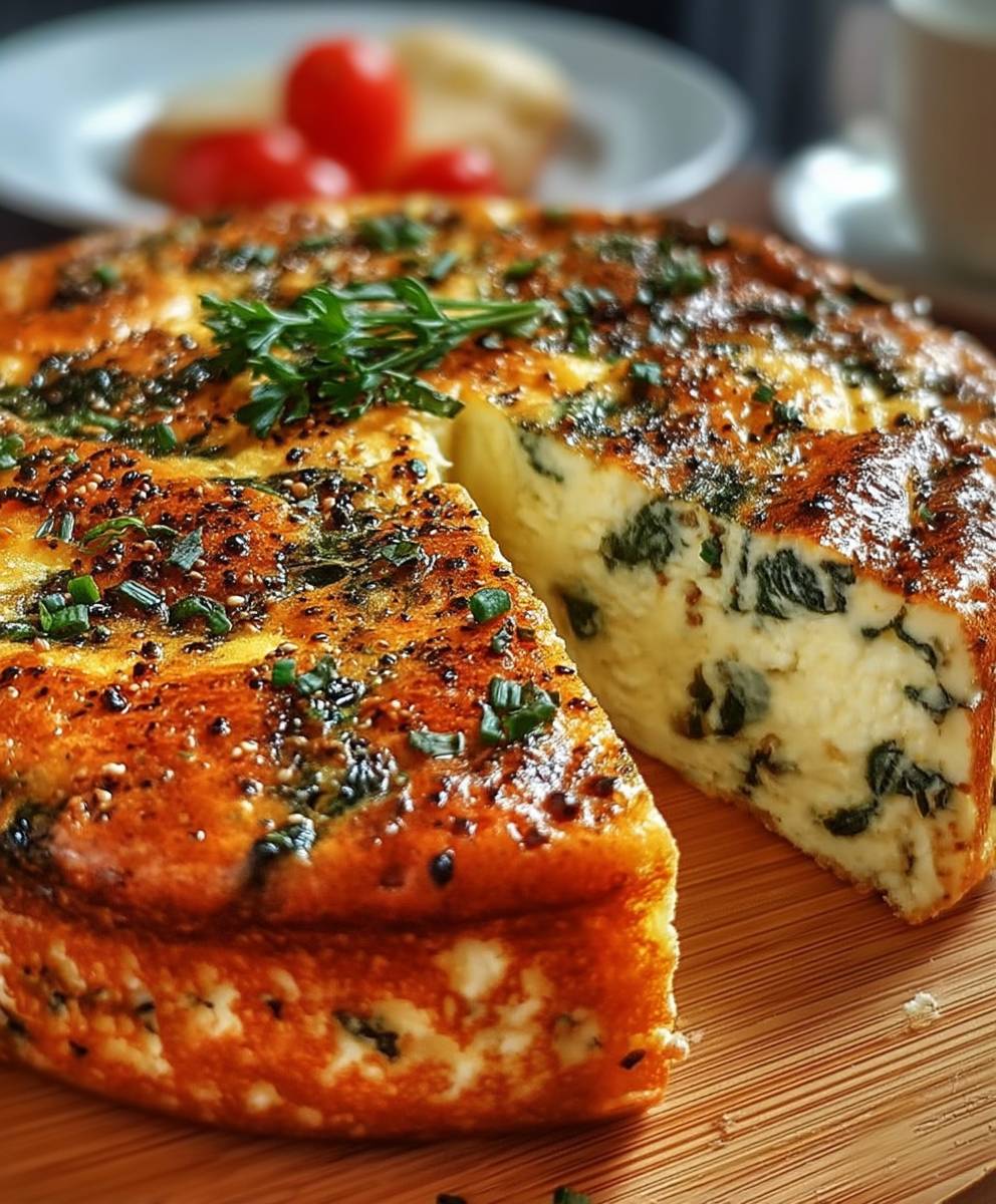 Spinach Crustless Quiche