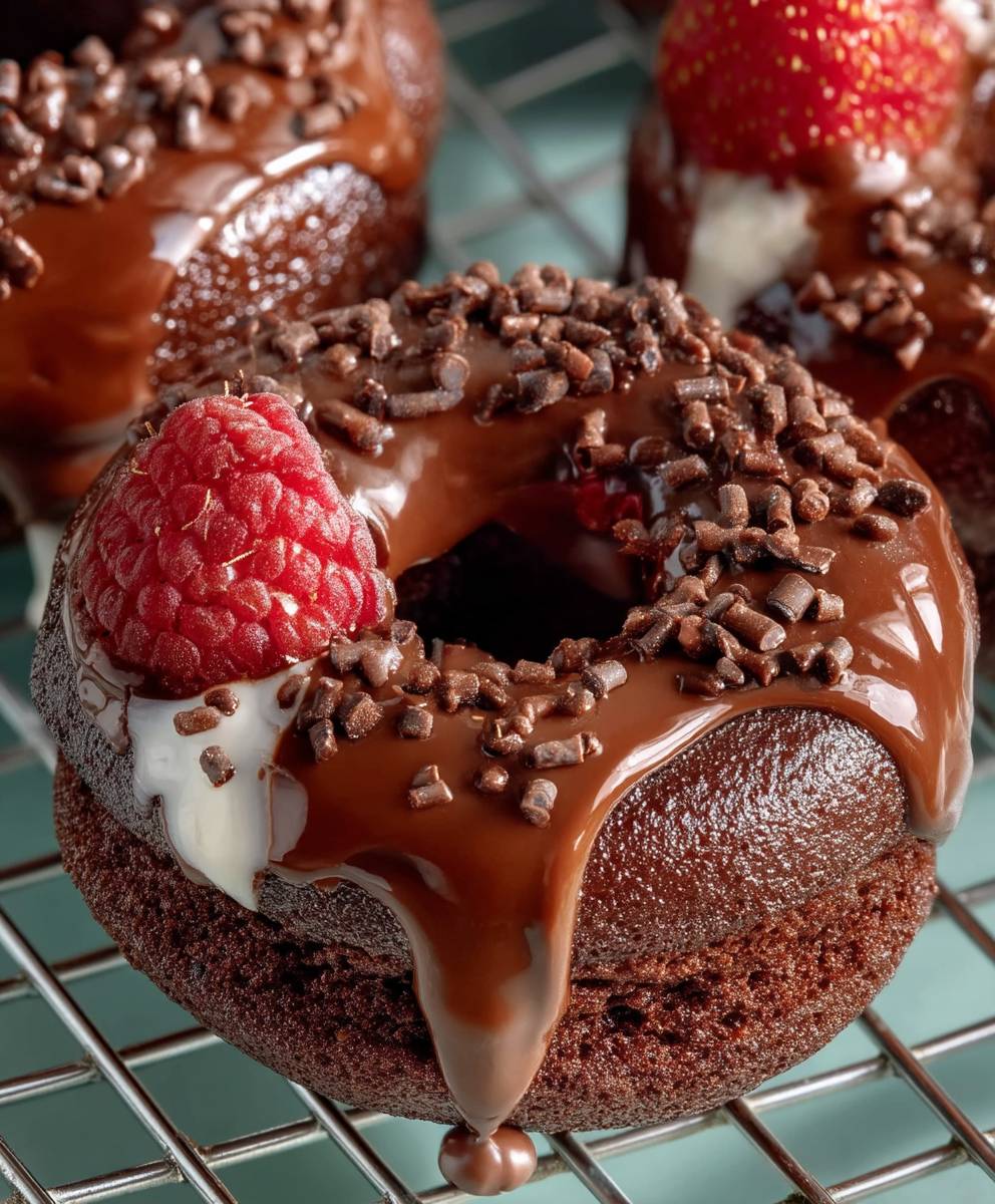 Healthy Chocolate Protein Donuts
