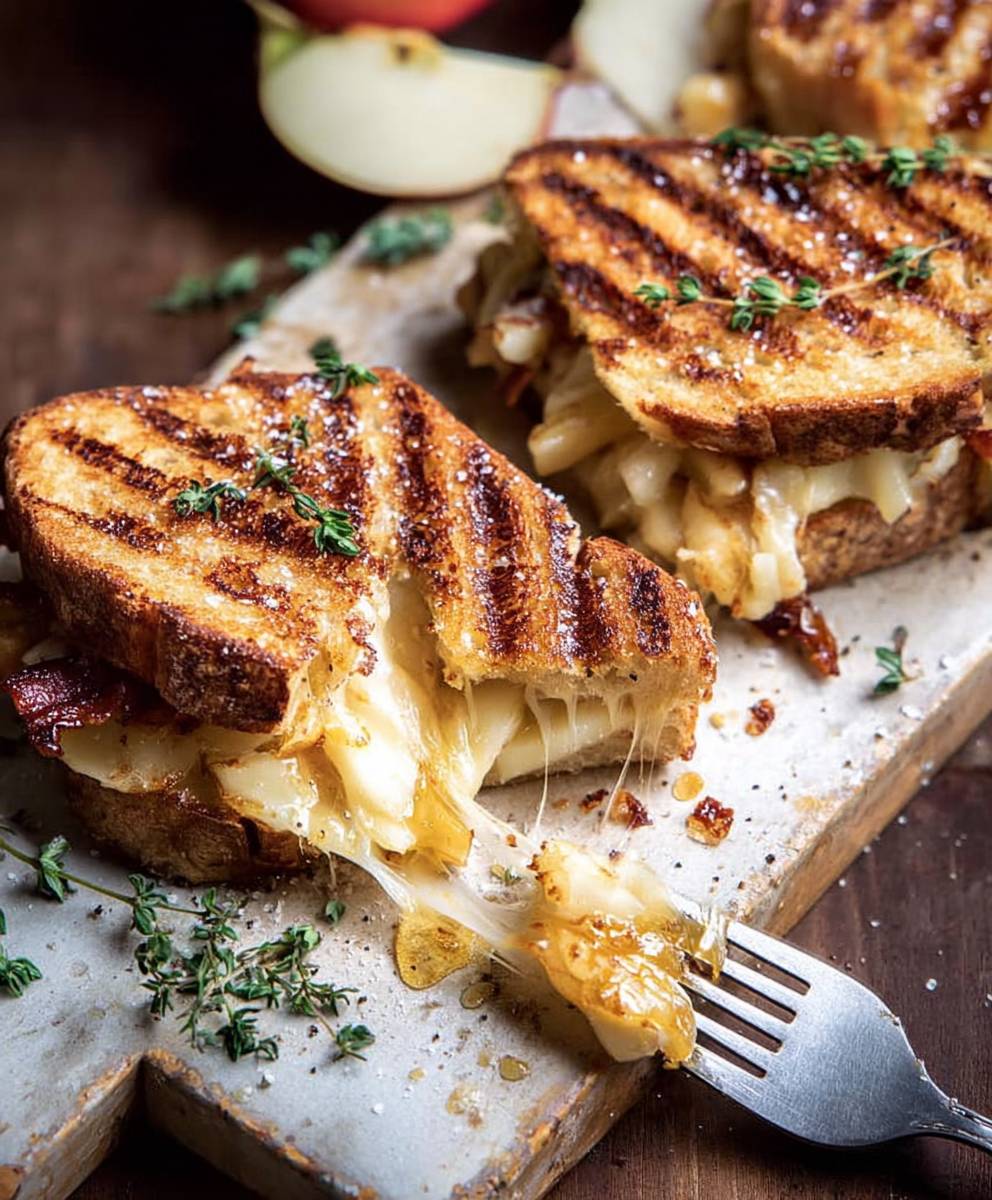Honey Apple Cheddar Panini