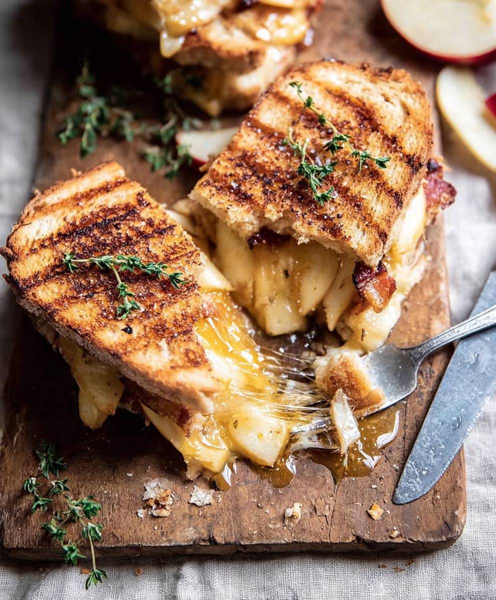 Honey Apple Cheddar Panini