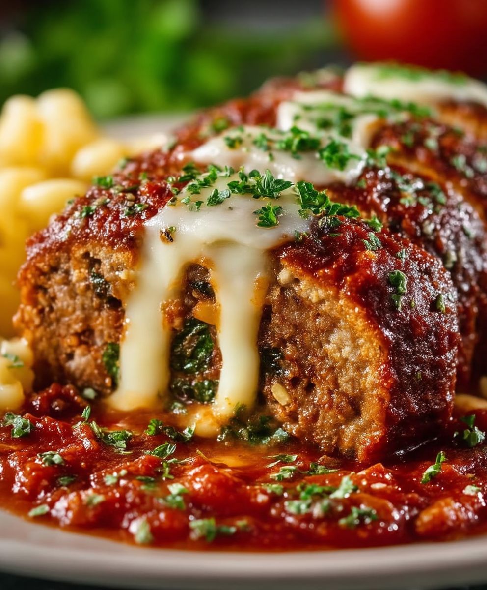 Stuffed Italian Meatloaf