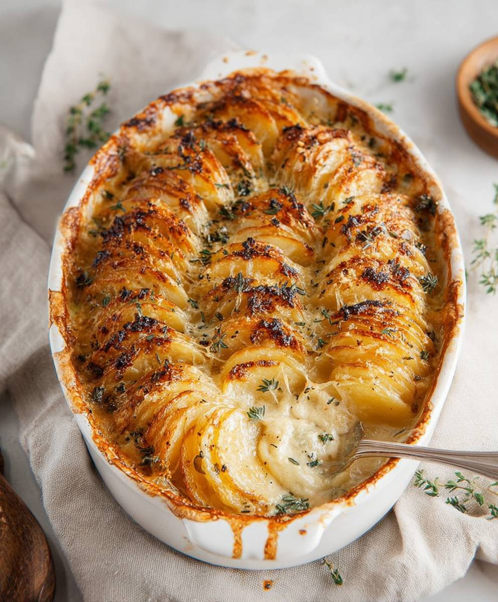 Creamy scalloped potatoes
