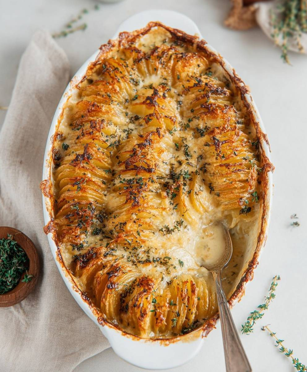 Creamy scalloped potatoes