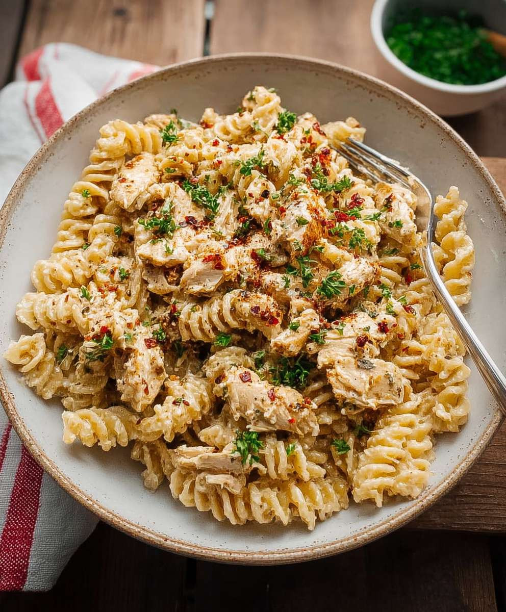Garlic Parmesan Chicken Pasta