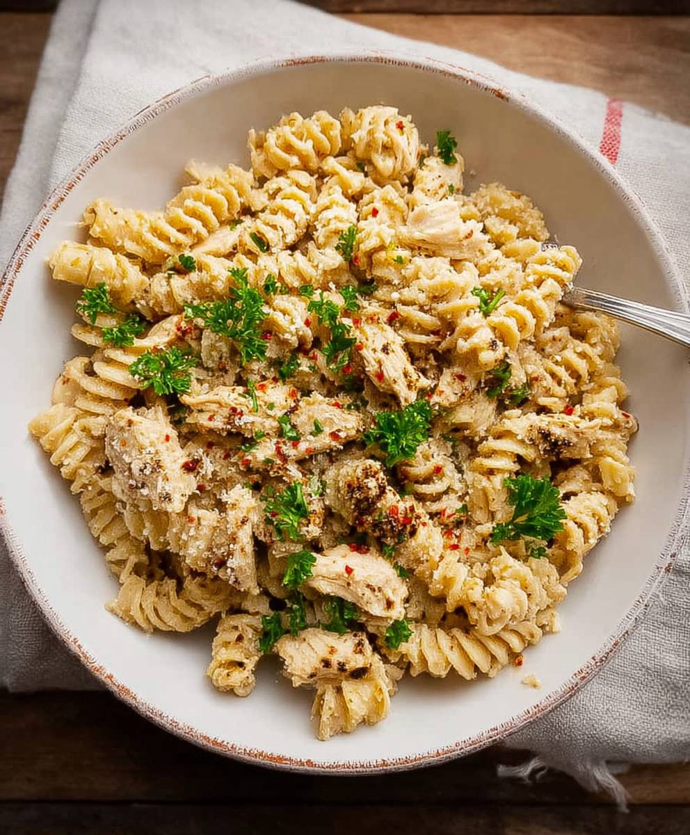 Garlic Parmesan Chicken Pasta