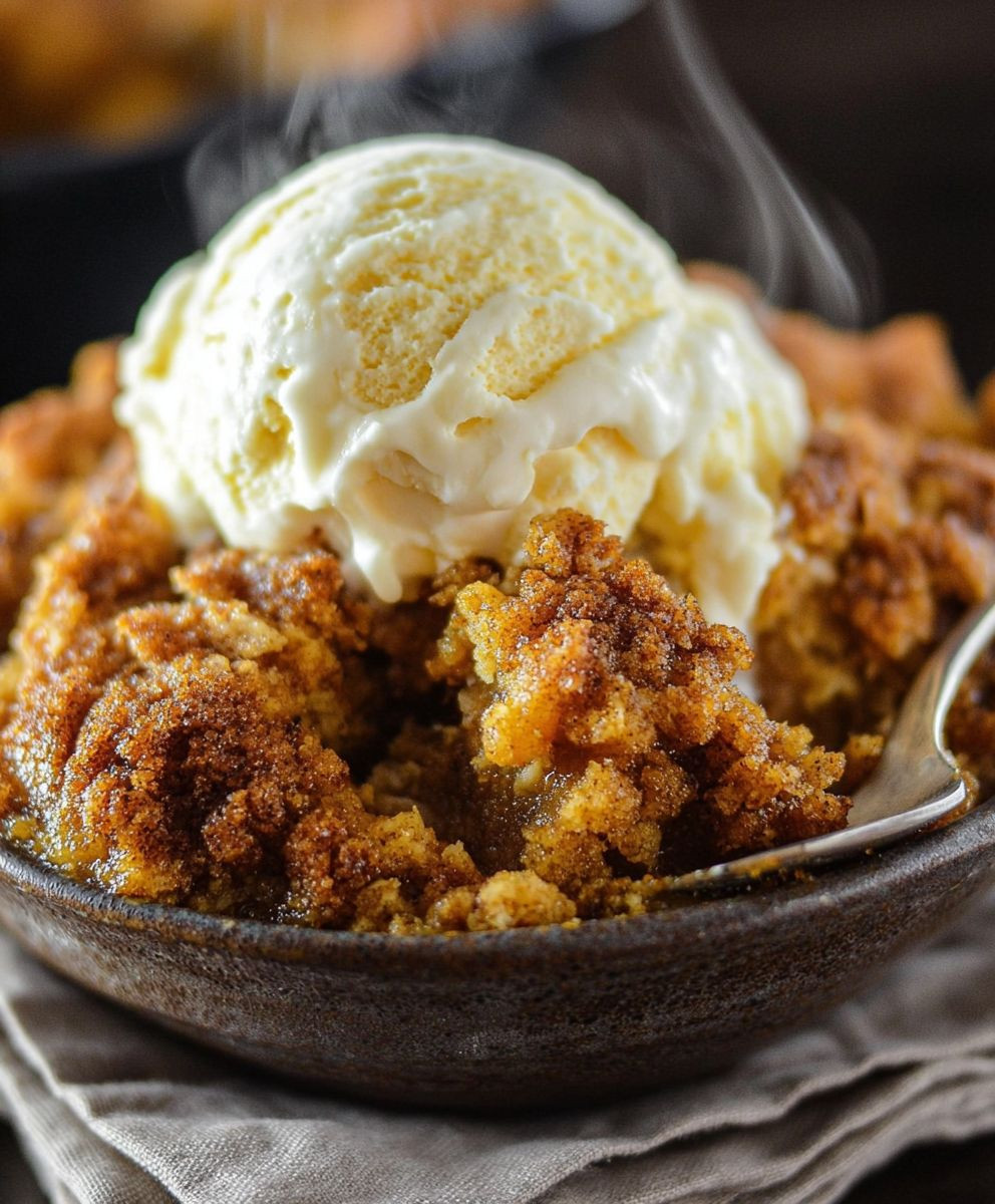 Easy pumpkin crisp dessert