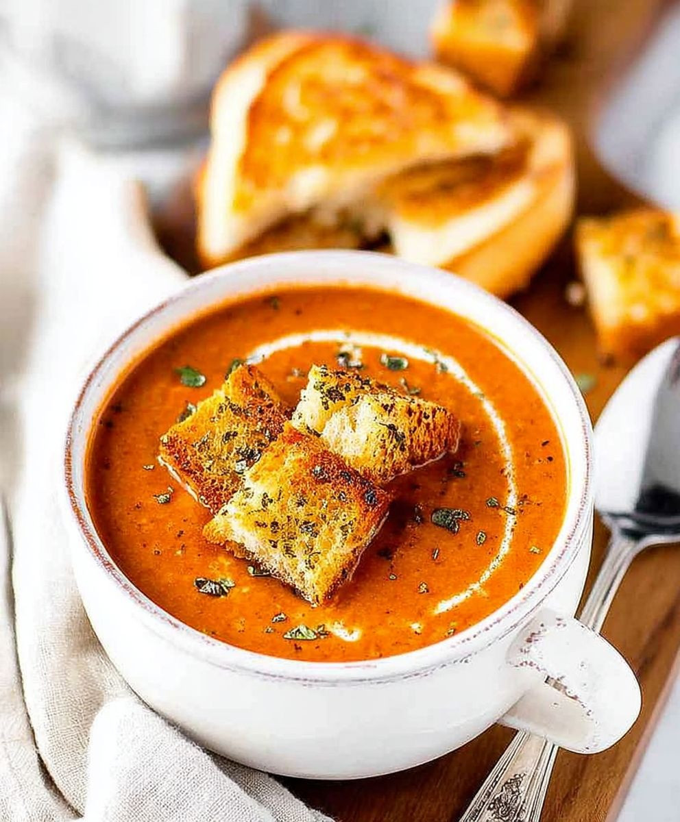 Roasted Tomato Basil Soup