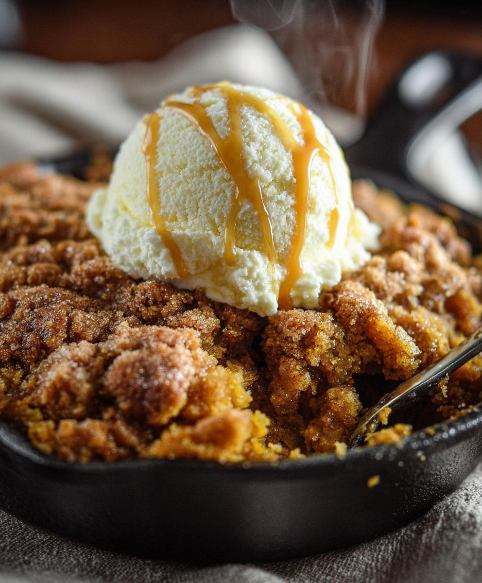 Easy pumpkin crisp dessert