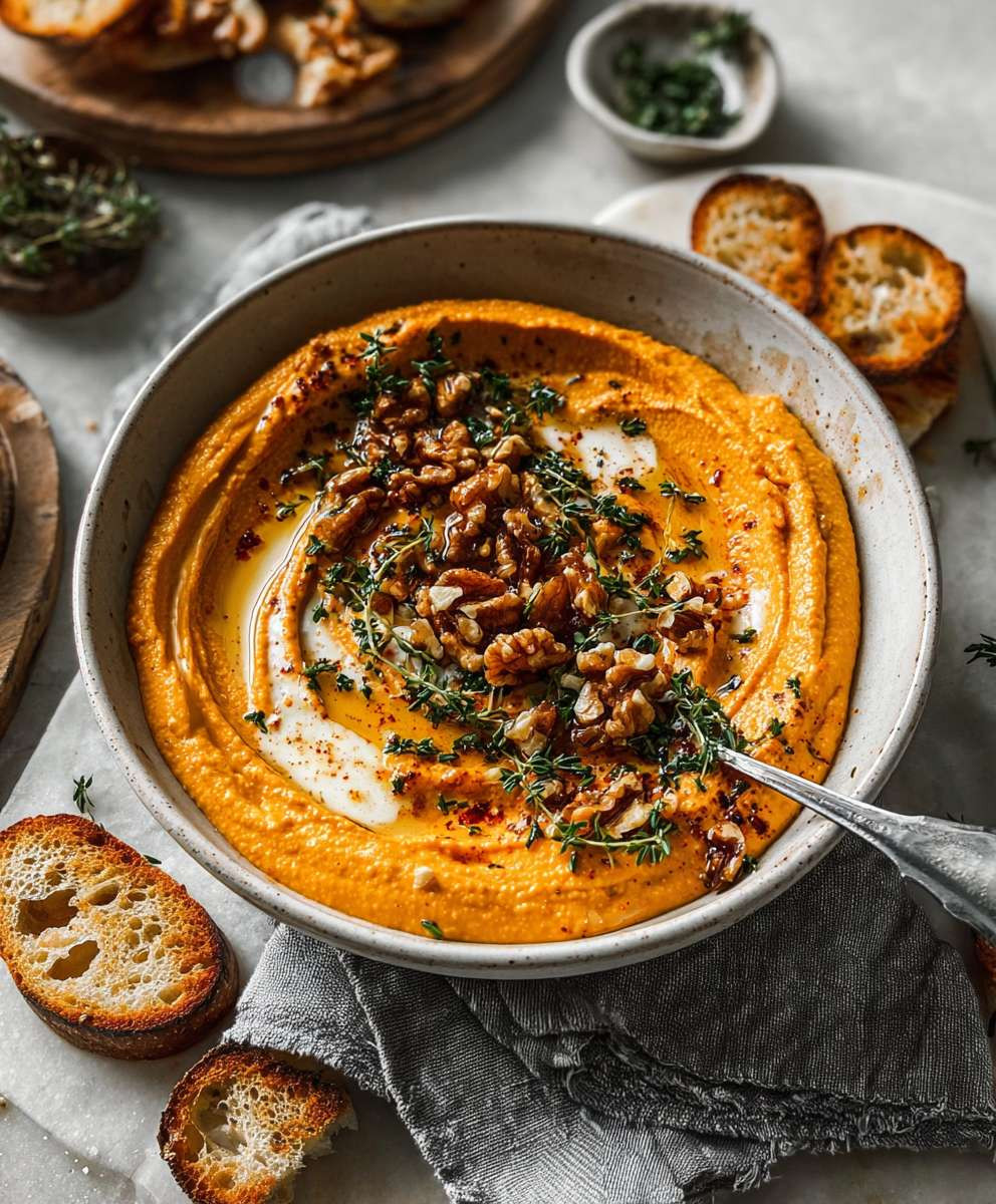 Pumpkin Whipped Feta Dip