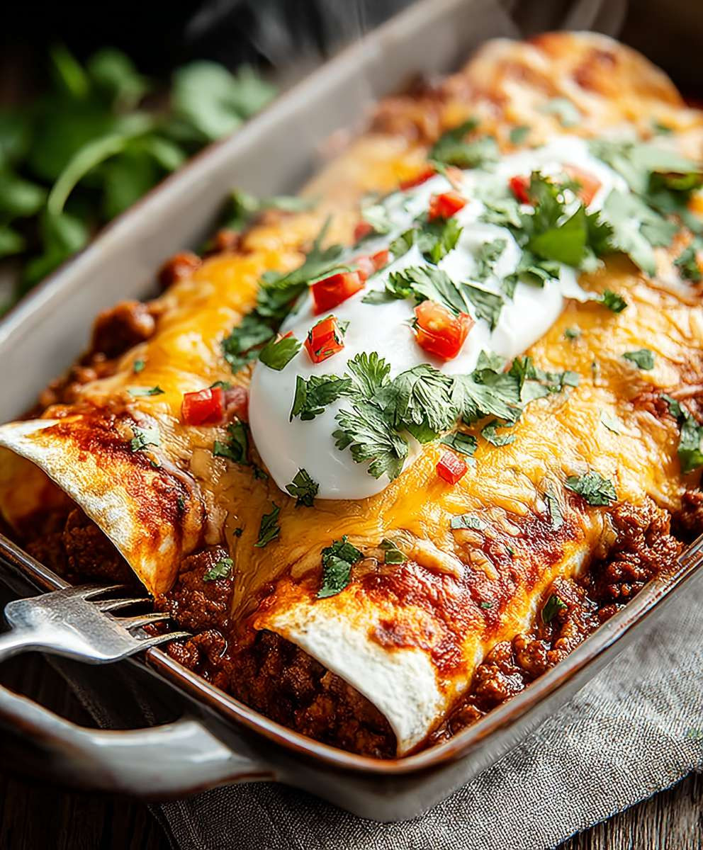 Ground Beef Enchiladas