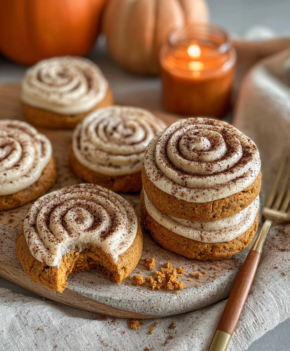 Soft Pumpkin Cookies Frosting
