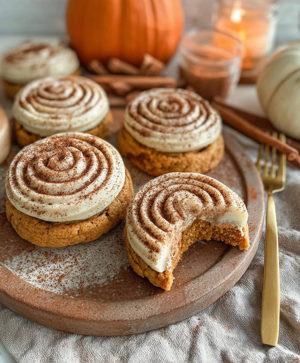 Soft Pumpkin Cookies Frosting