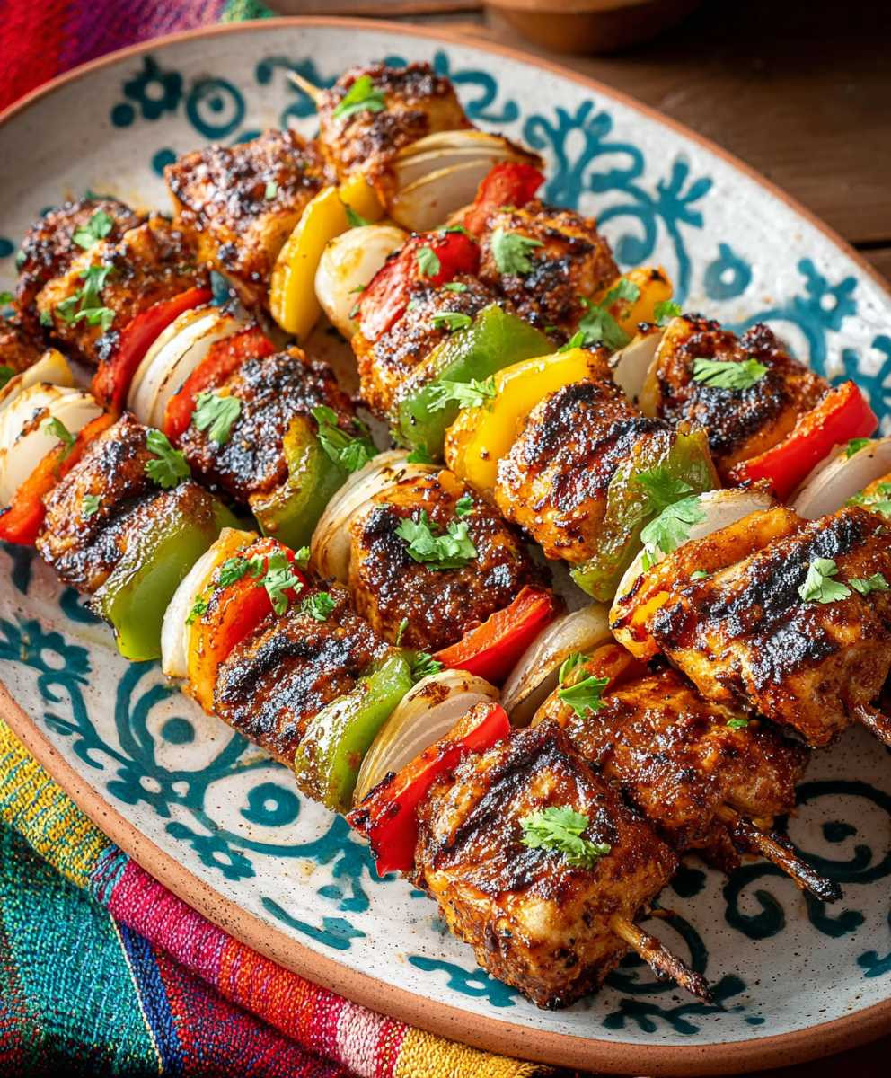 Mexican Barbecue Chicken Skewers