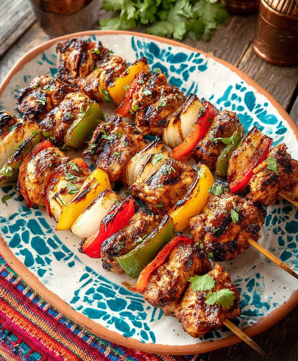 Mexican Barbecue Chicken Skewers