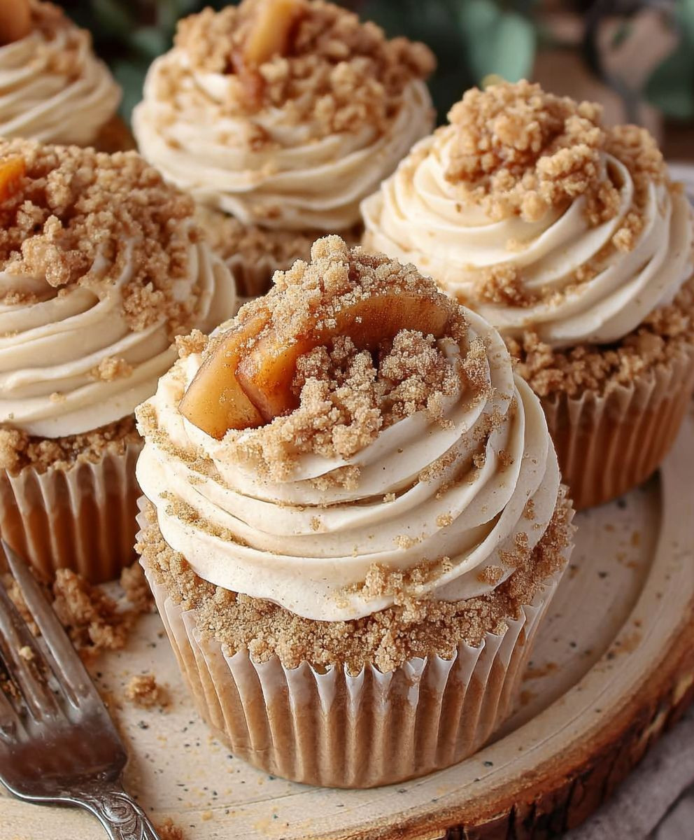 Apple Crumble Cupcakes