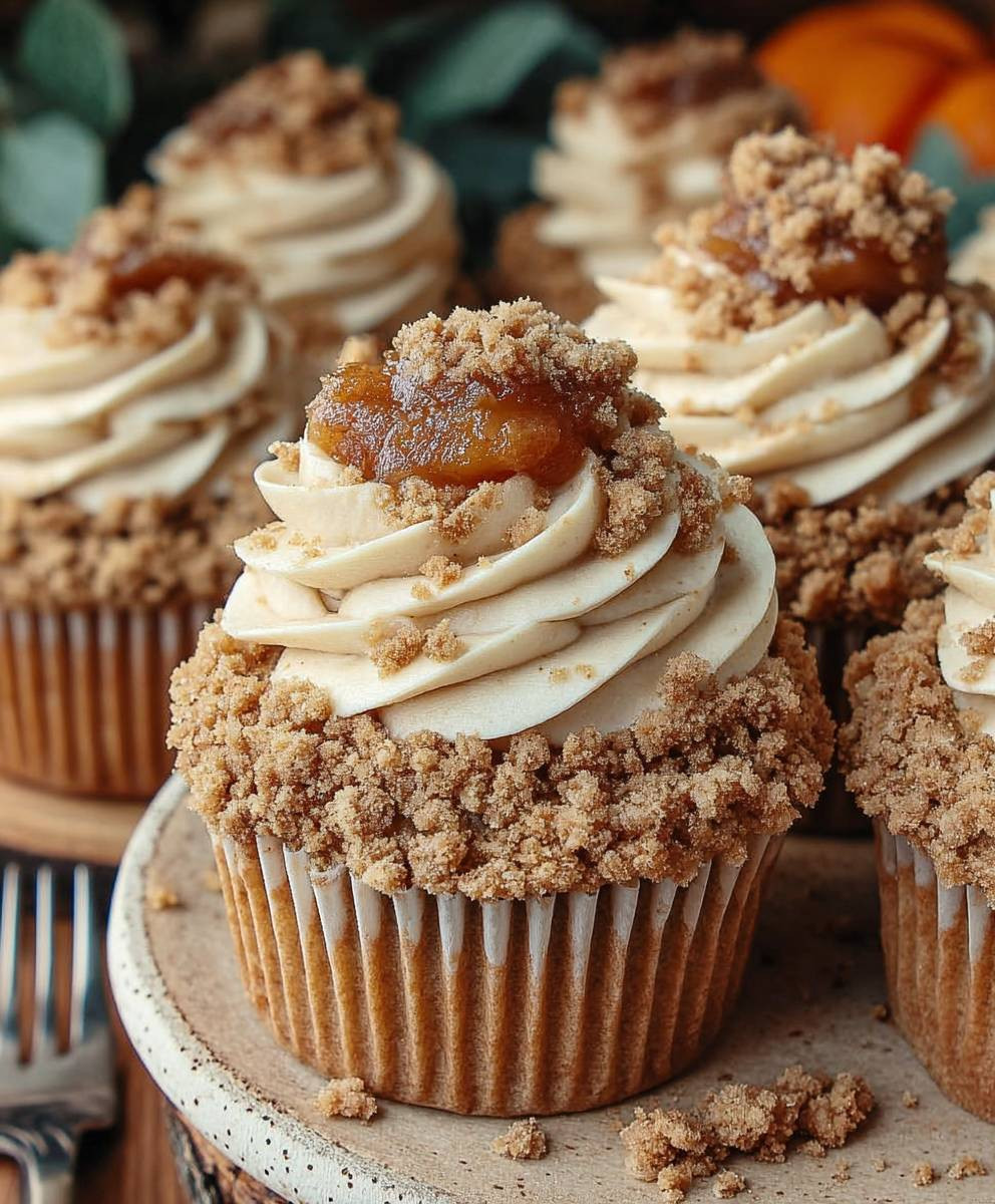 Apple Crumble Cupcakes