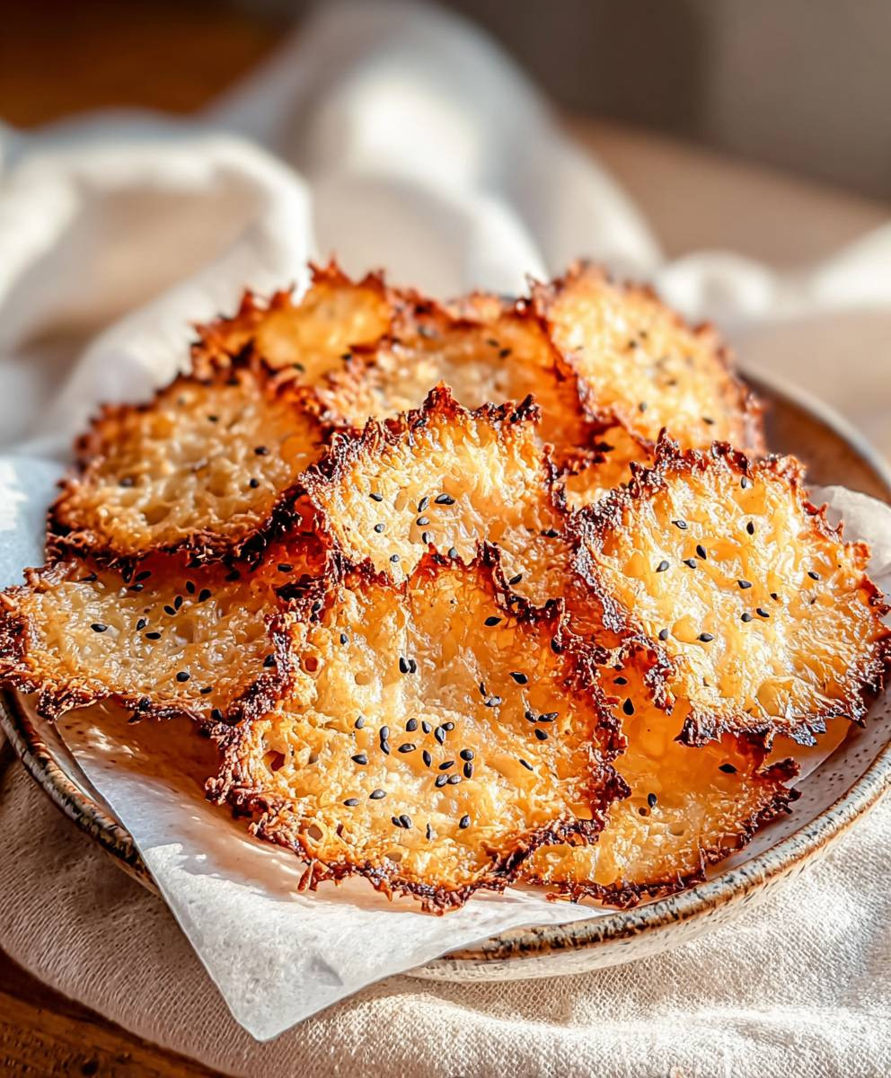 Keto cottage cheese chips
