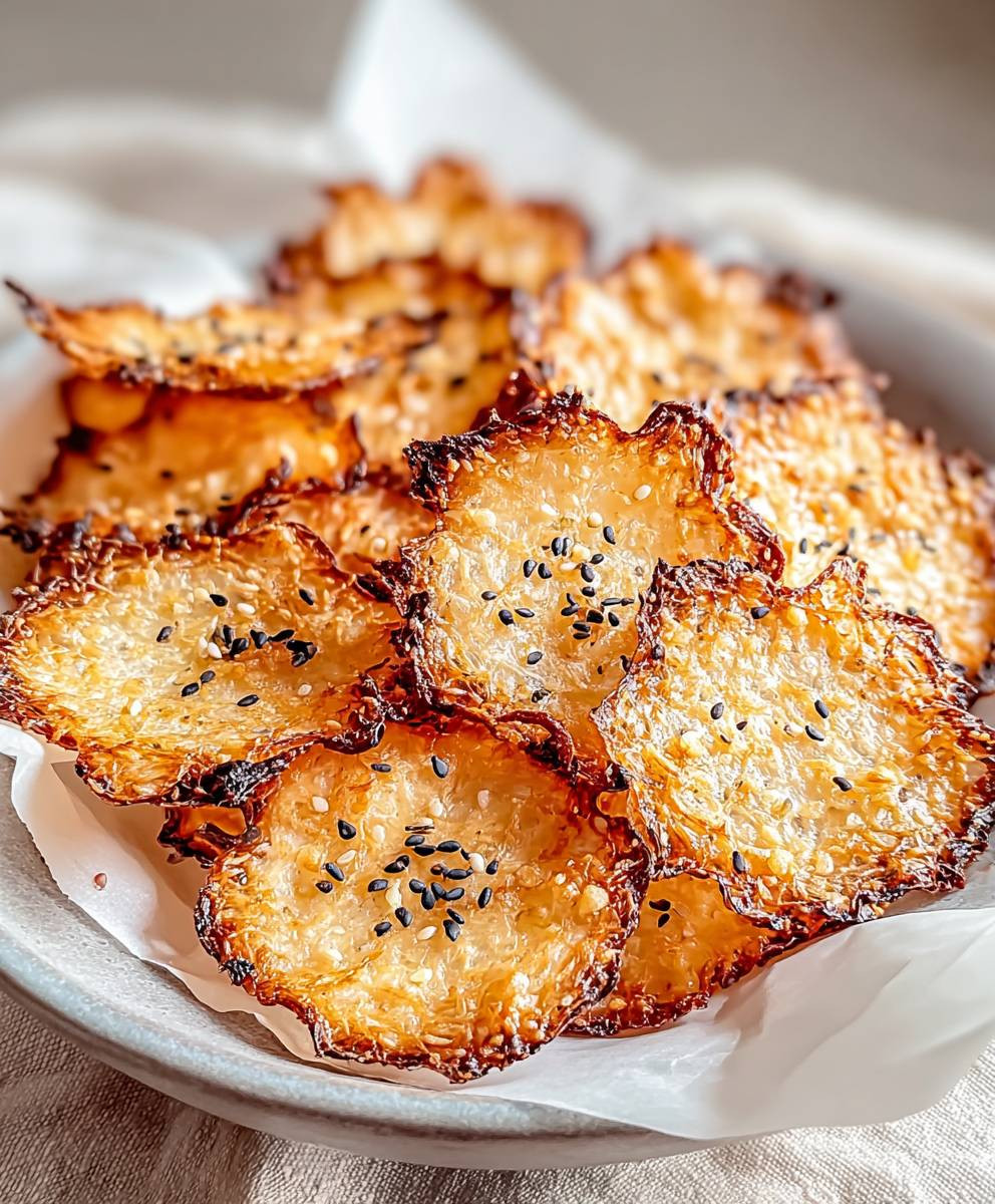 Keto cottage cheese chips