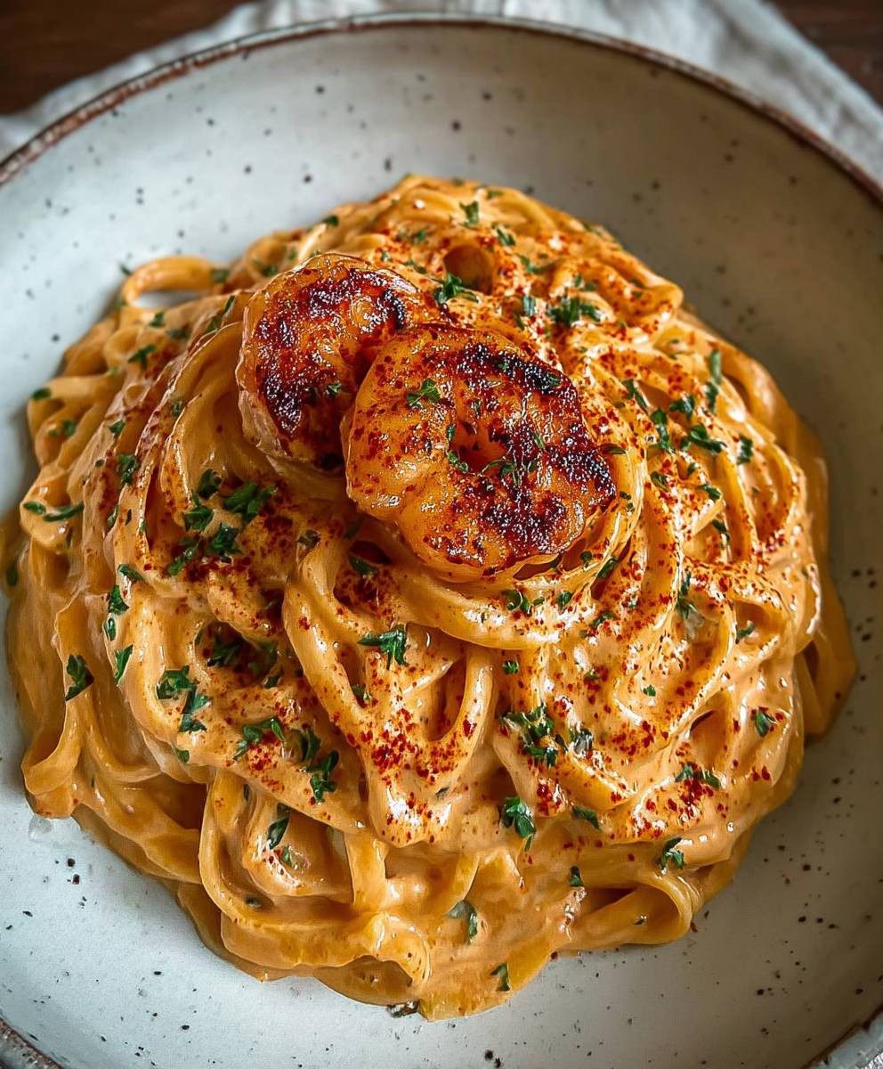 Creamy Shrimp Linguine