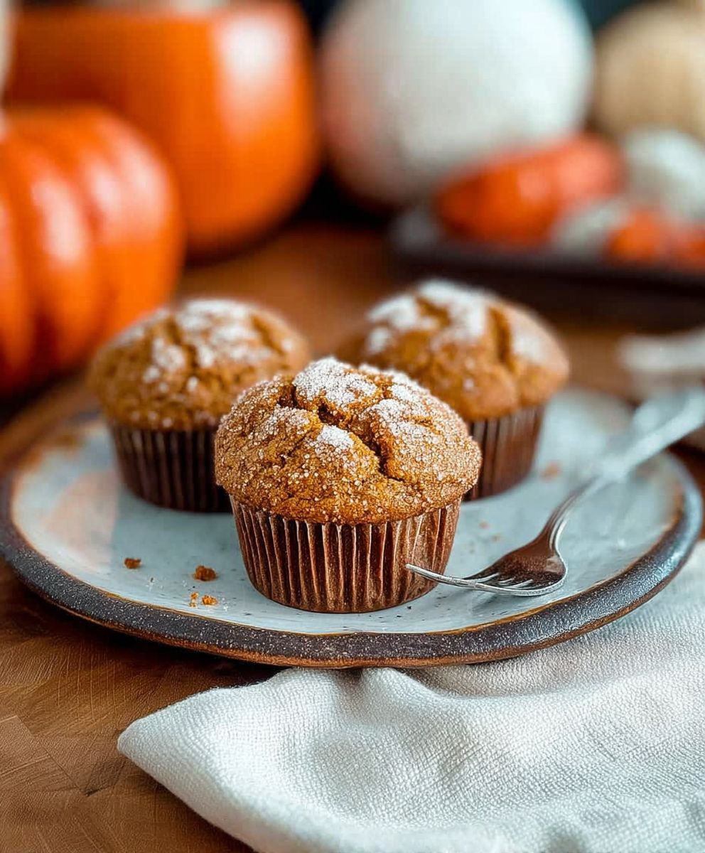 Healthy pumpkin muffins
