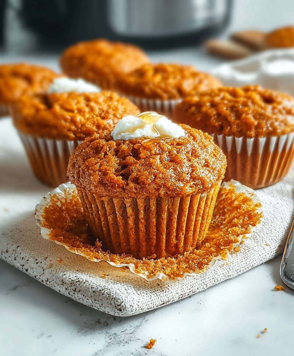 Greek Yogurt Pumpkin Muffins