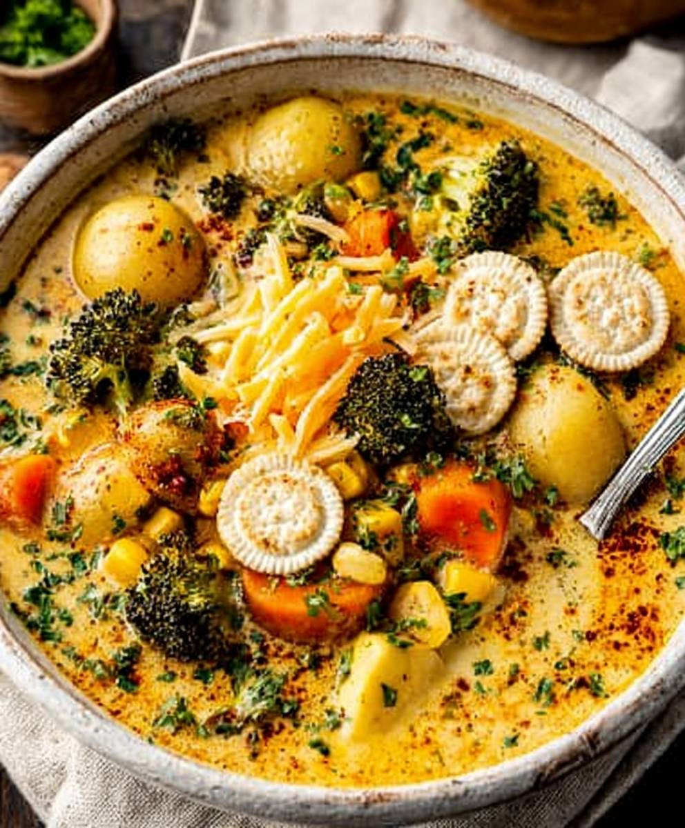 Creamy one pot vegetable soup