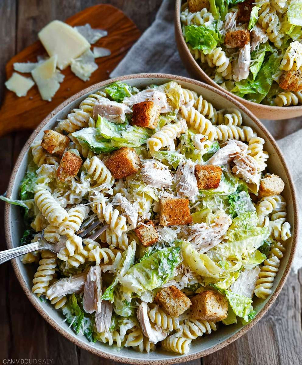 Chicken Caesar Pasta Salad