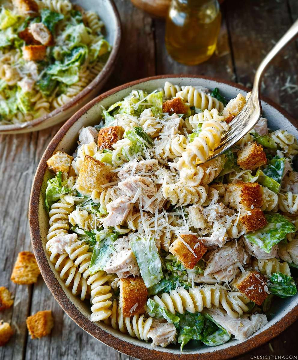 Chicken Caesar Pasta Salad
