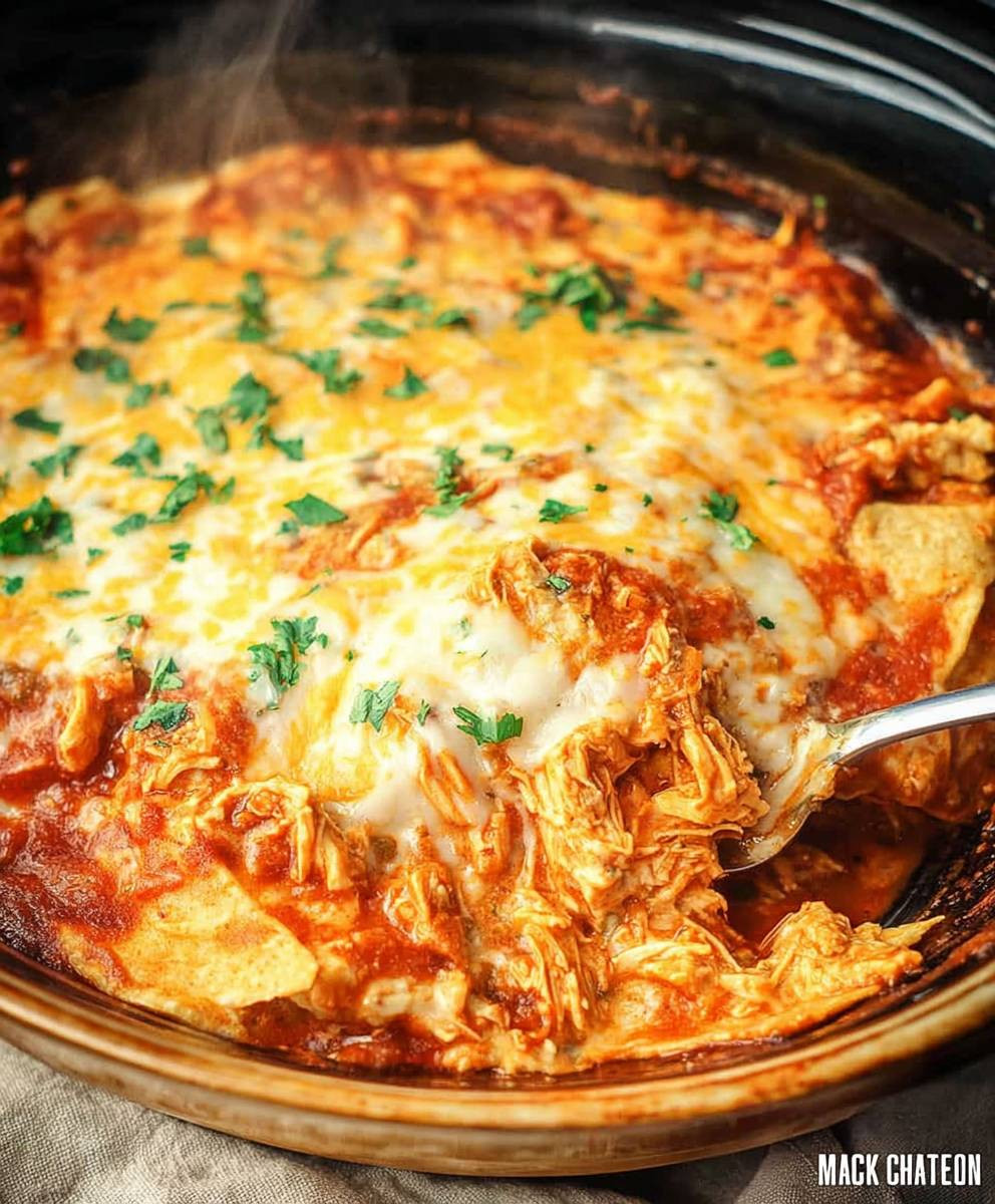 Chicken Enchilada Casserole Slow Cooker