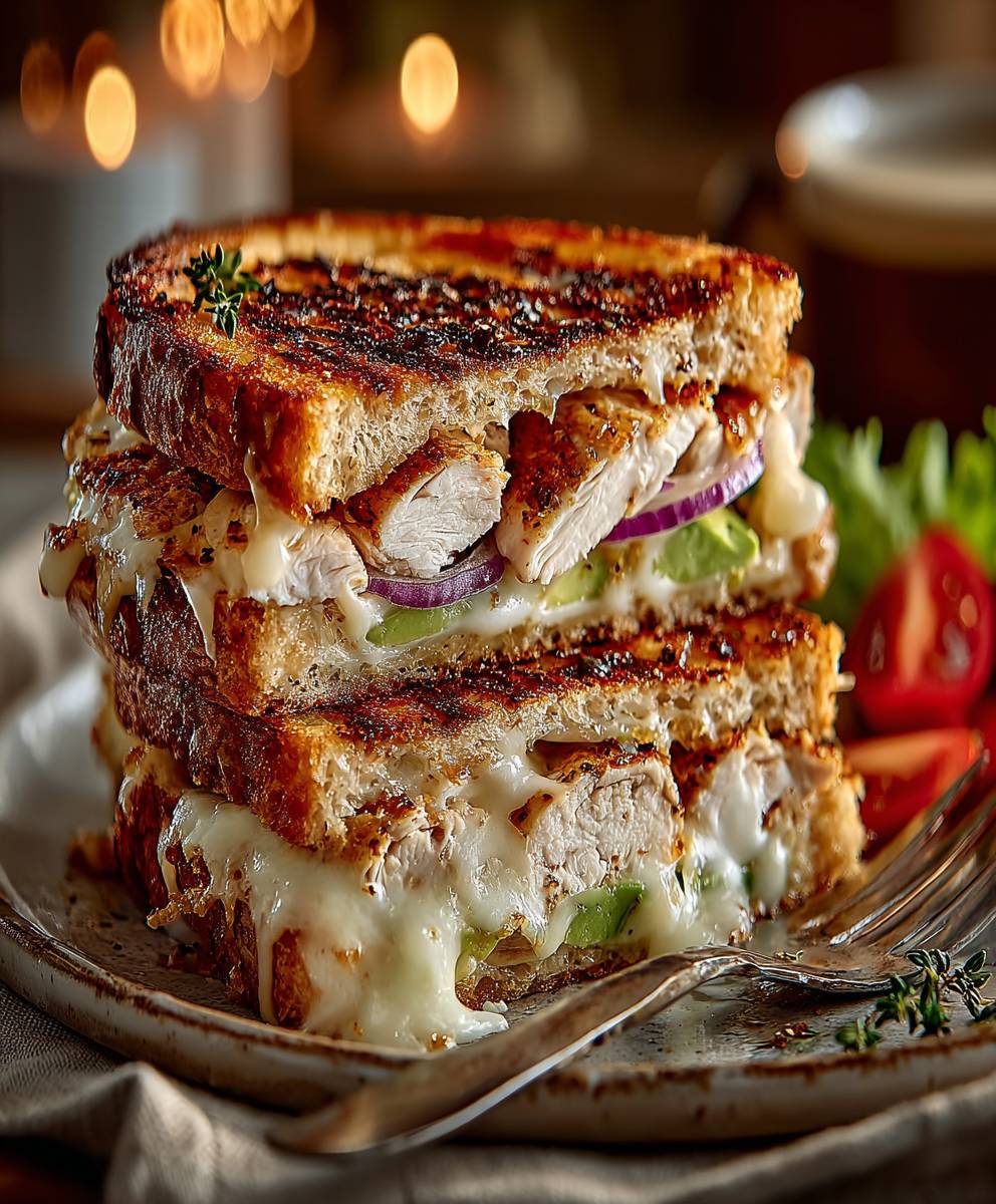 Chicken Avocado Melt Sandwich
