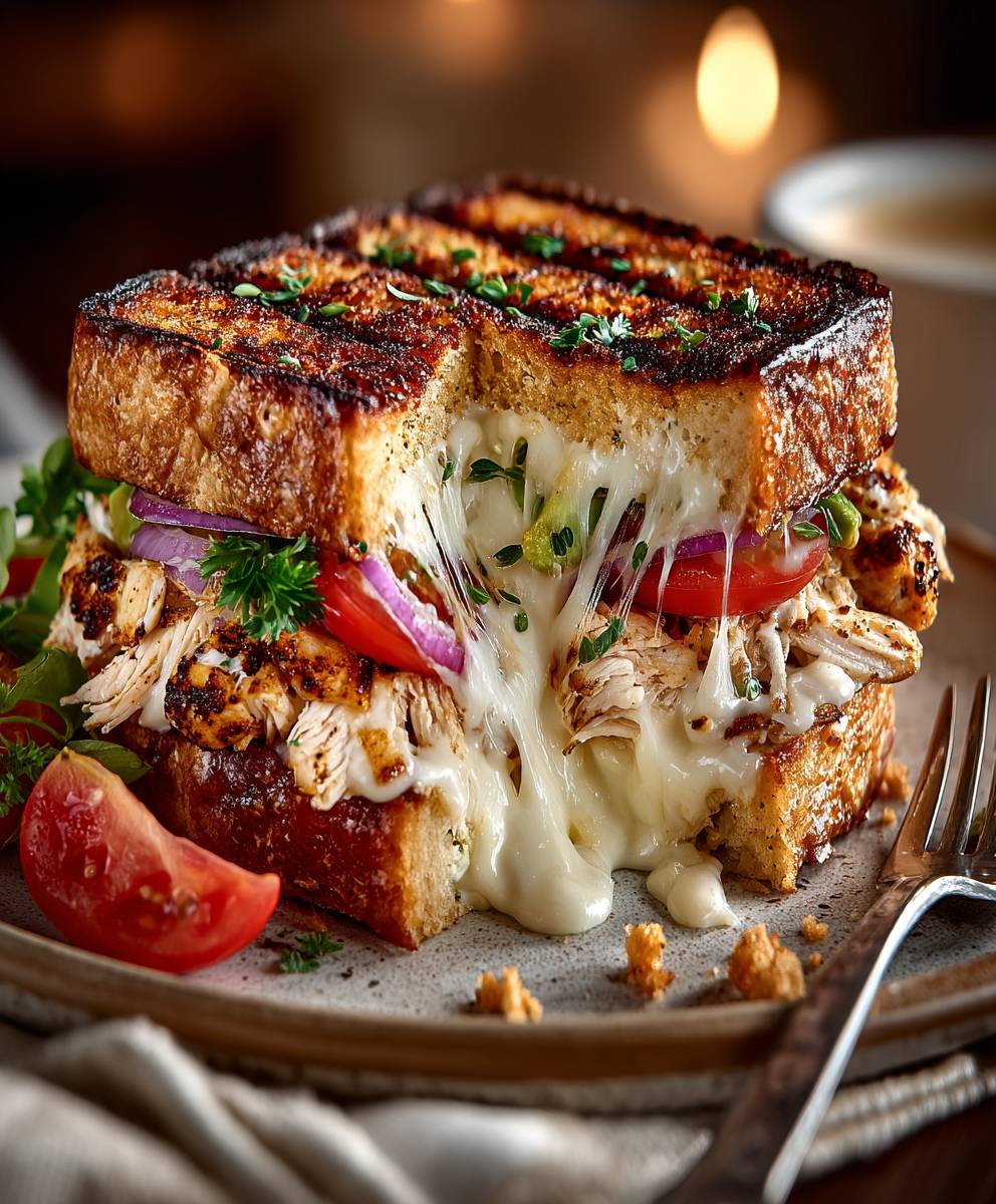 Chicken Avocado Melt Sandwich