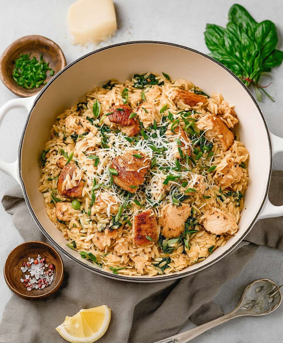 One Pot Chicken Orzo