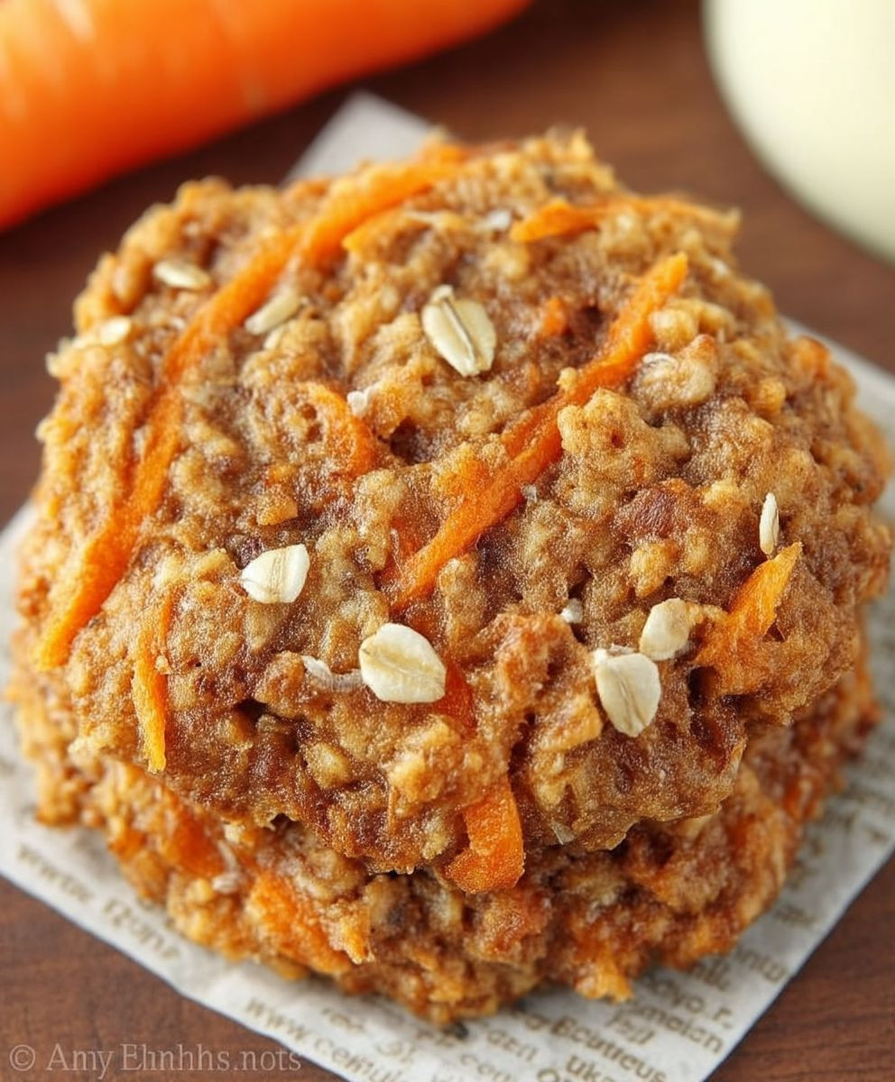 Carrot Cake Oatmeal Cookies