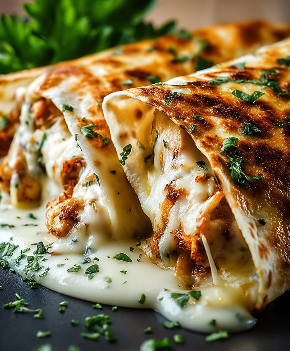 Chicken Garlic Wraps