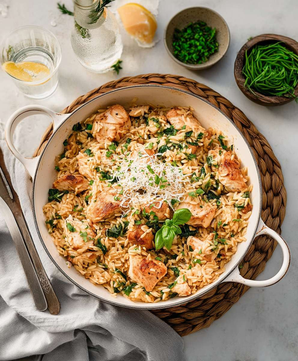 One Pot Chicken Orzo