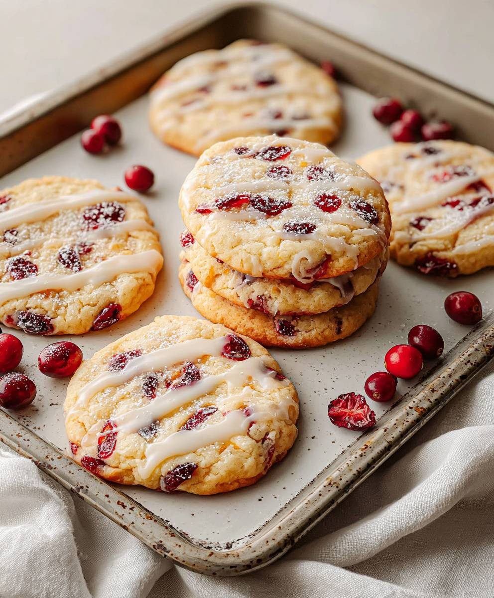 Christmas Cranberry Orange Cookies