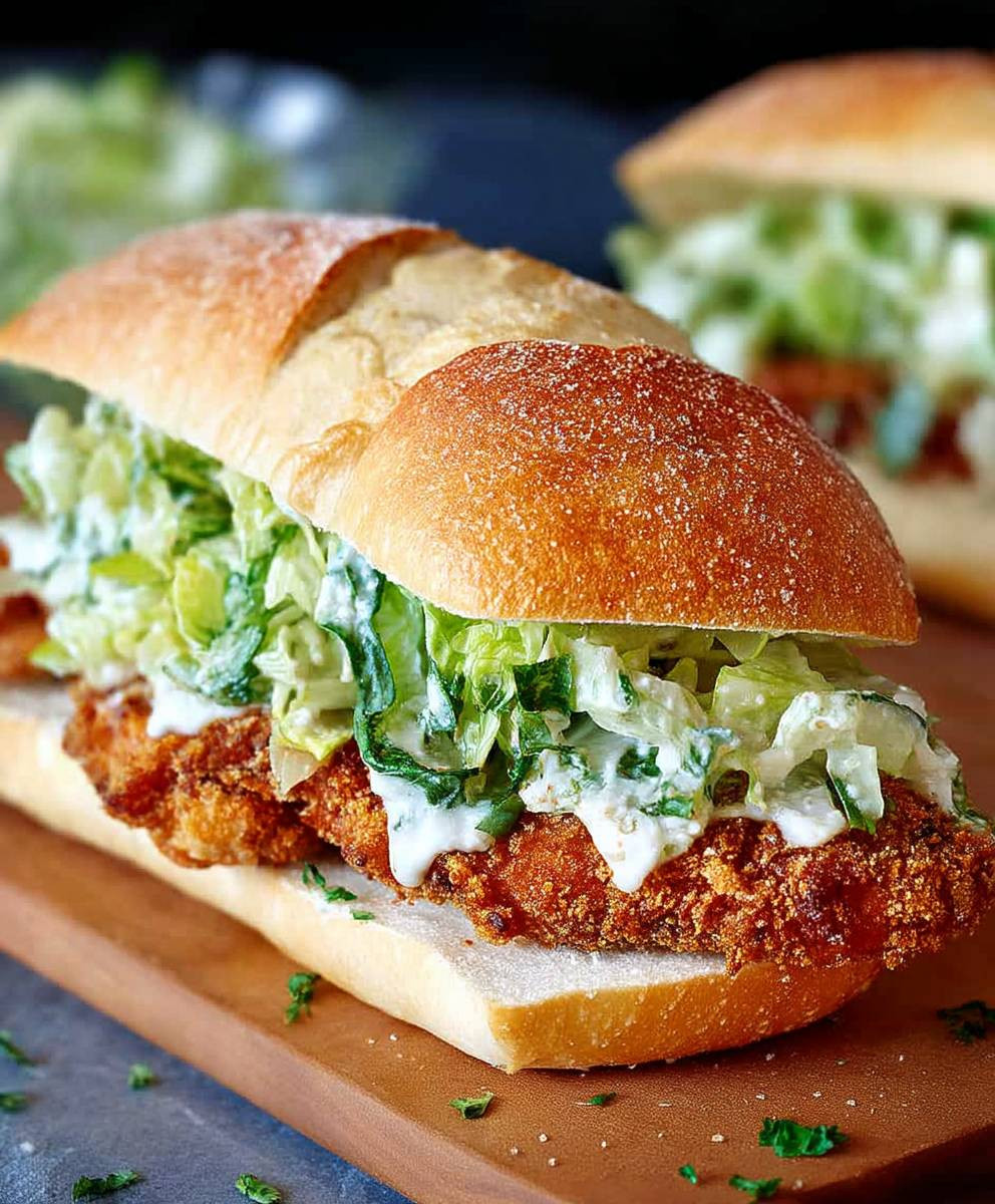 Crispy Chicken Caesar Sandwich