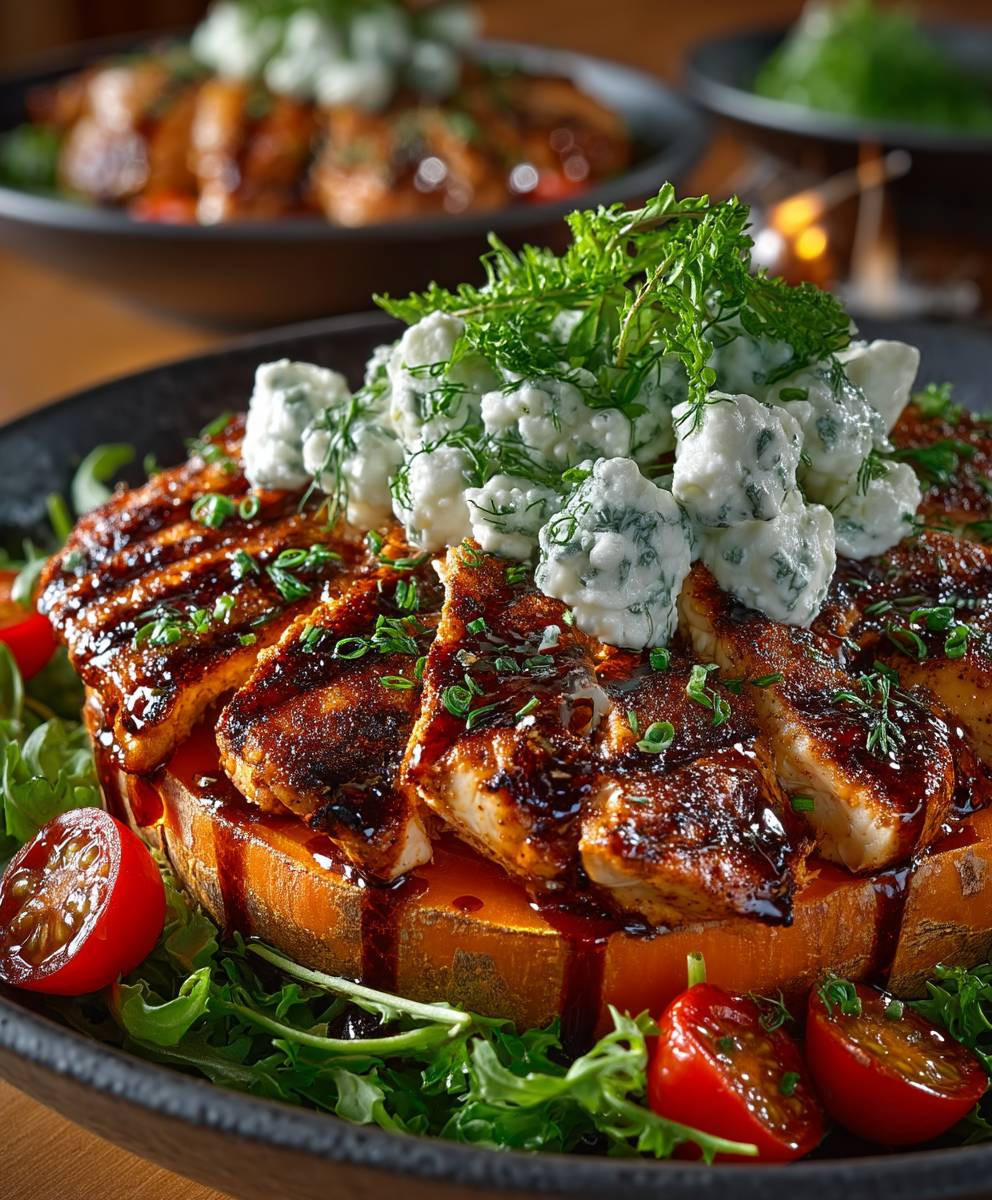 BBQ Chicken Sweet Potato Bowl