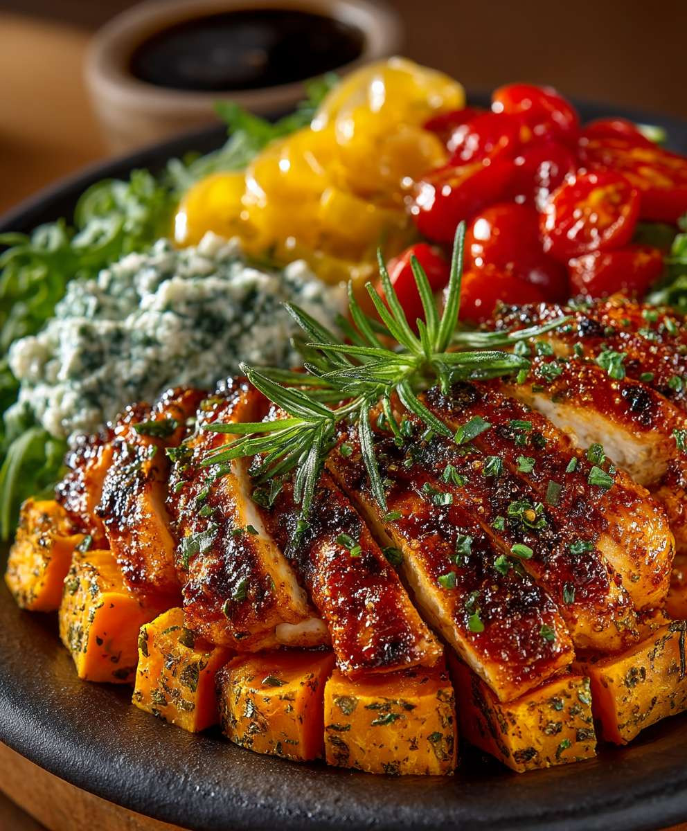 BBQ Chicken Sweet Potato Bowl