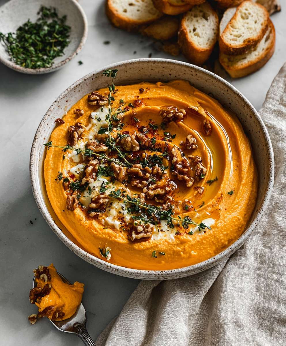 Pumpkin Whipped Feta Dip