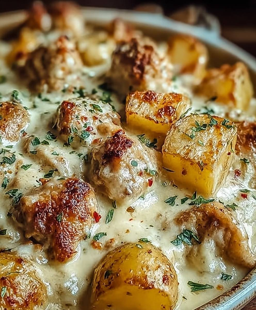 Garlic Parmesan Crockpot Chicken Potatoes