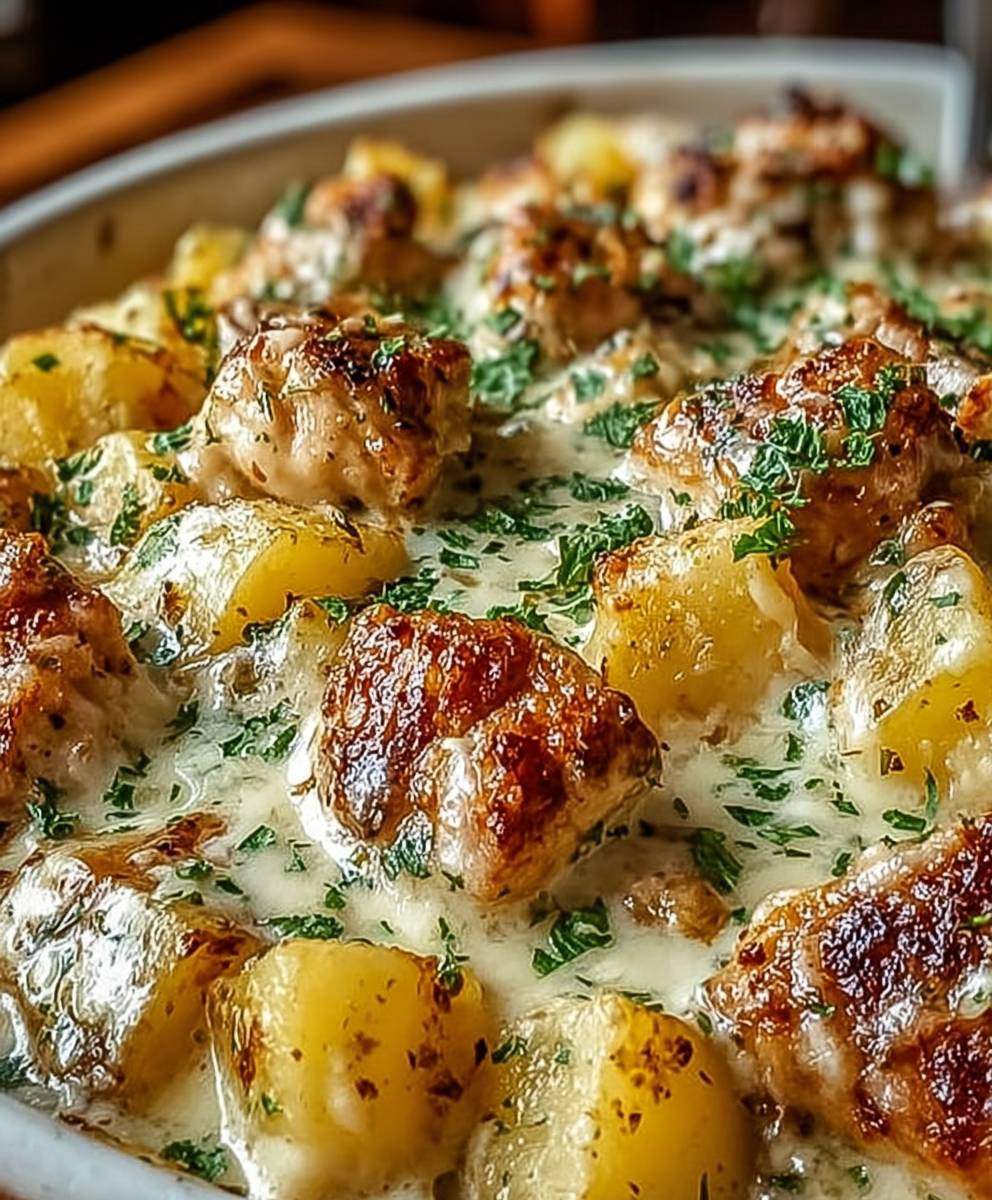 Garlic Parmesan Crockpot Chicken Potatoes