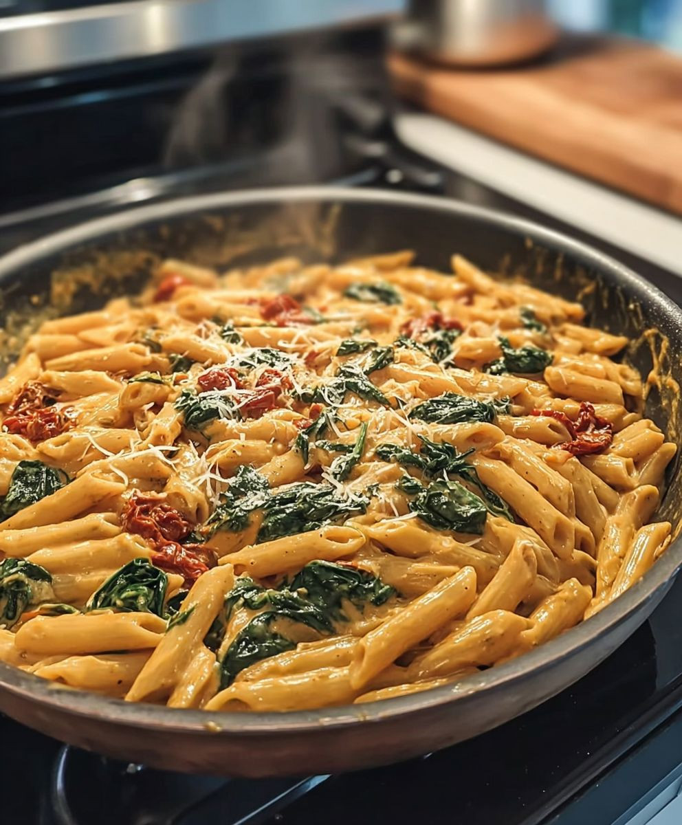 Spinach tomato pasta