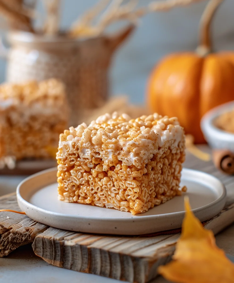 Best Pumpkin Spice Rice Krispie Treats: Simple & Sweet!