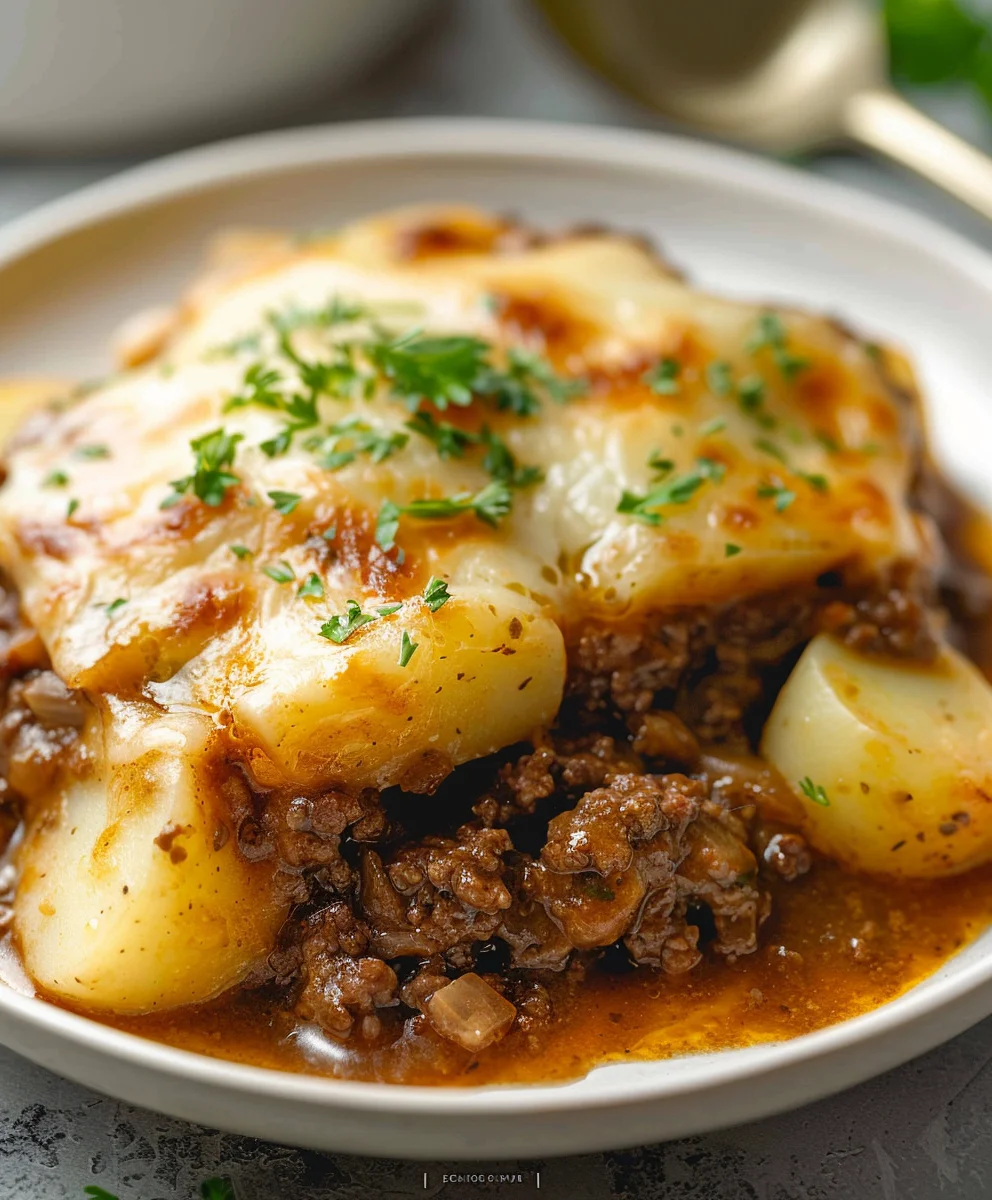 Crockpot Beef Hamburger Potato Casserole - Easy Family Meal