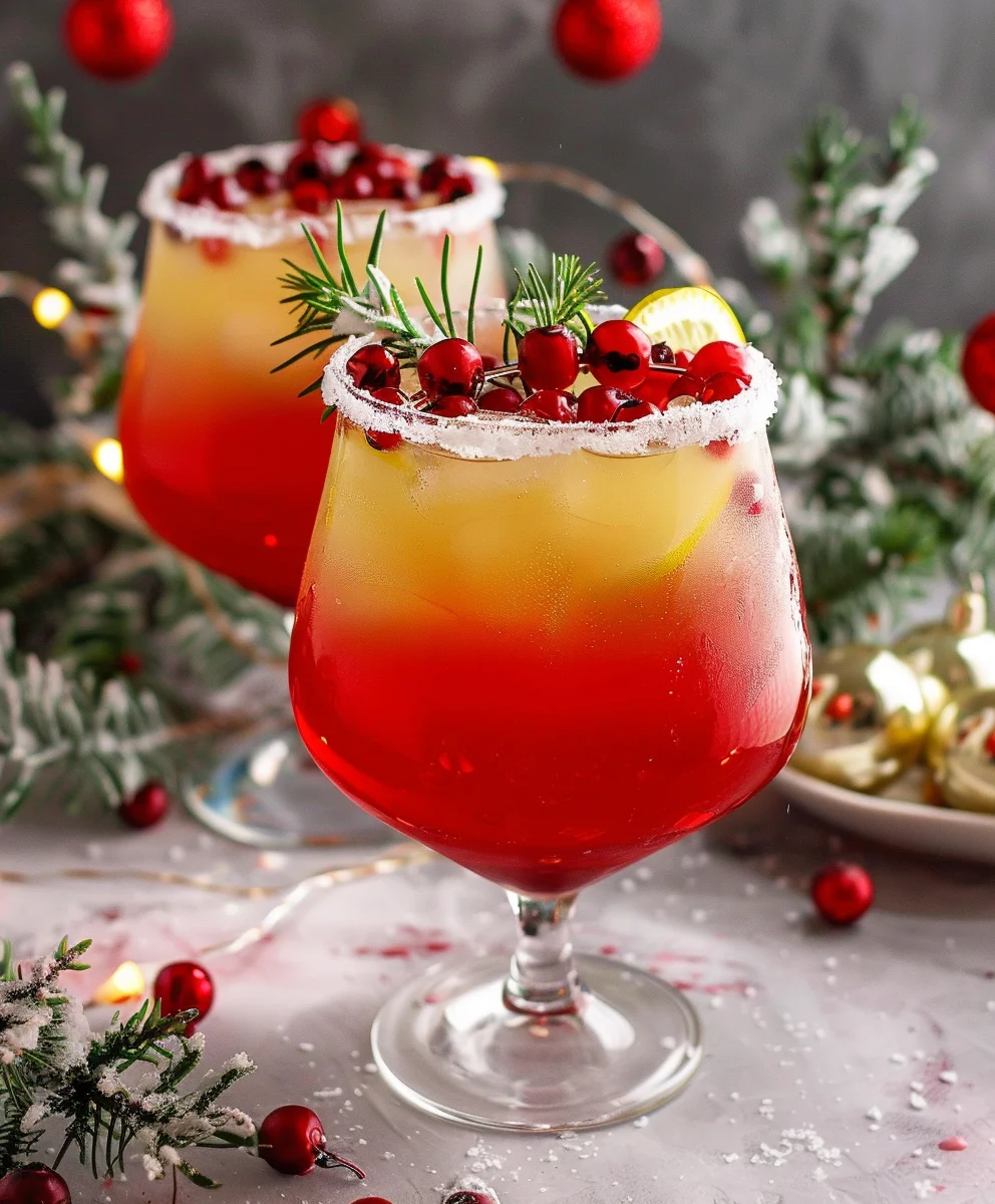 Festive Mistletoe Margarita - Delicious Non-Alcoholic Sip