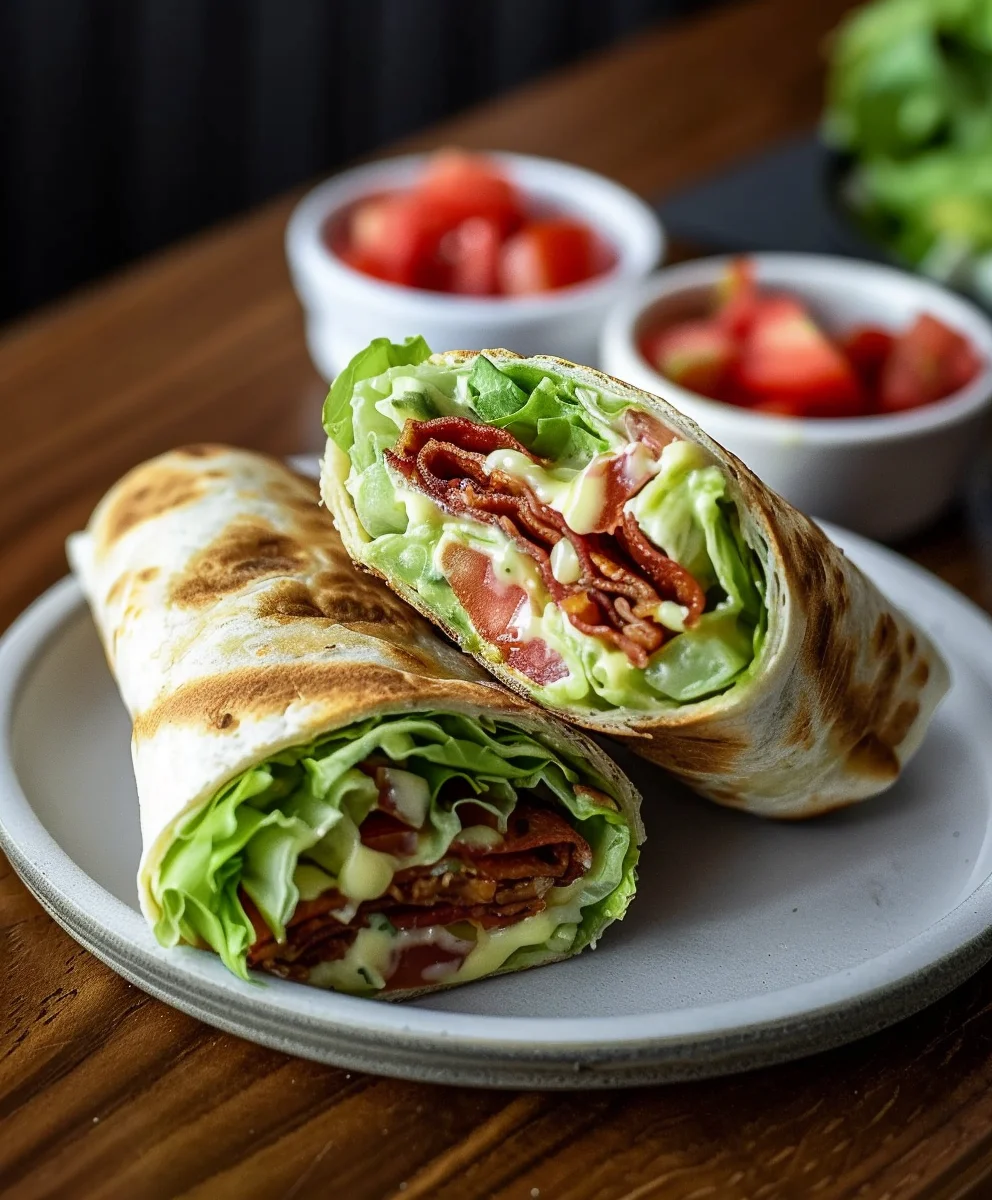 Irresistible Gourmet Beef BLT Wraps with Secret Sauce