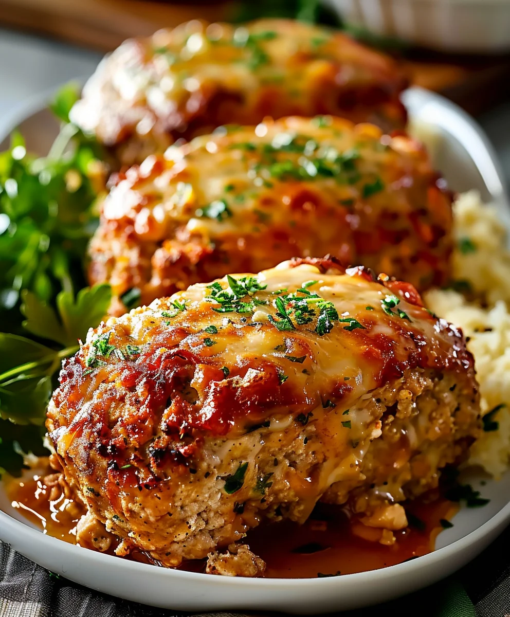Easy Garlic Parmesan Chicken Meatloaves: A Family Favorite!