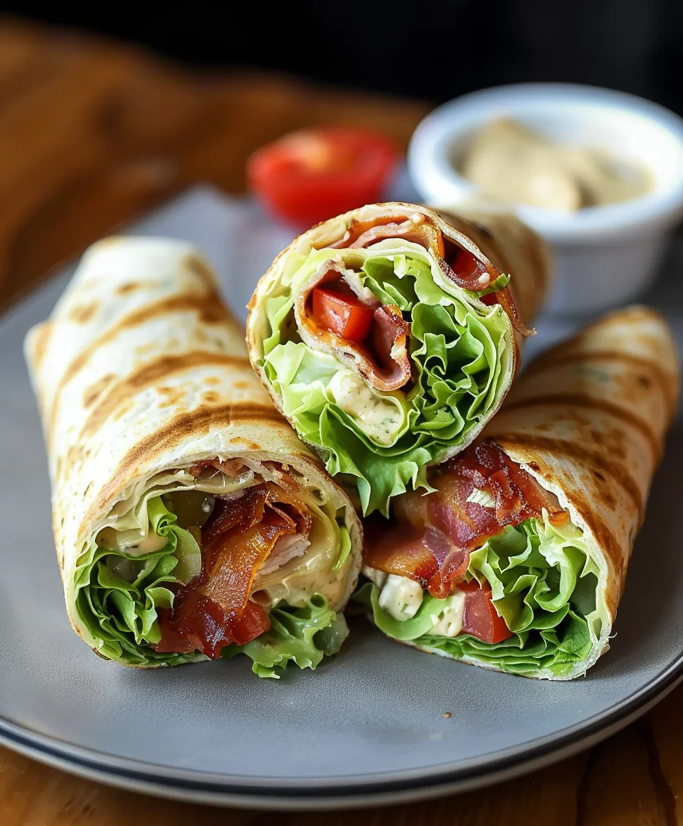 Irresistible Gourmet Beef BLT Wraps with Secret Sauce