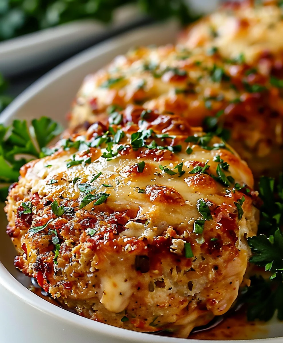 Easy Garlic Parmesan Chicken Meatloaves: A Family Favorite!